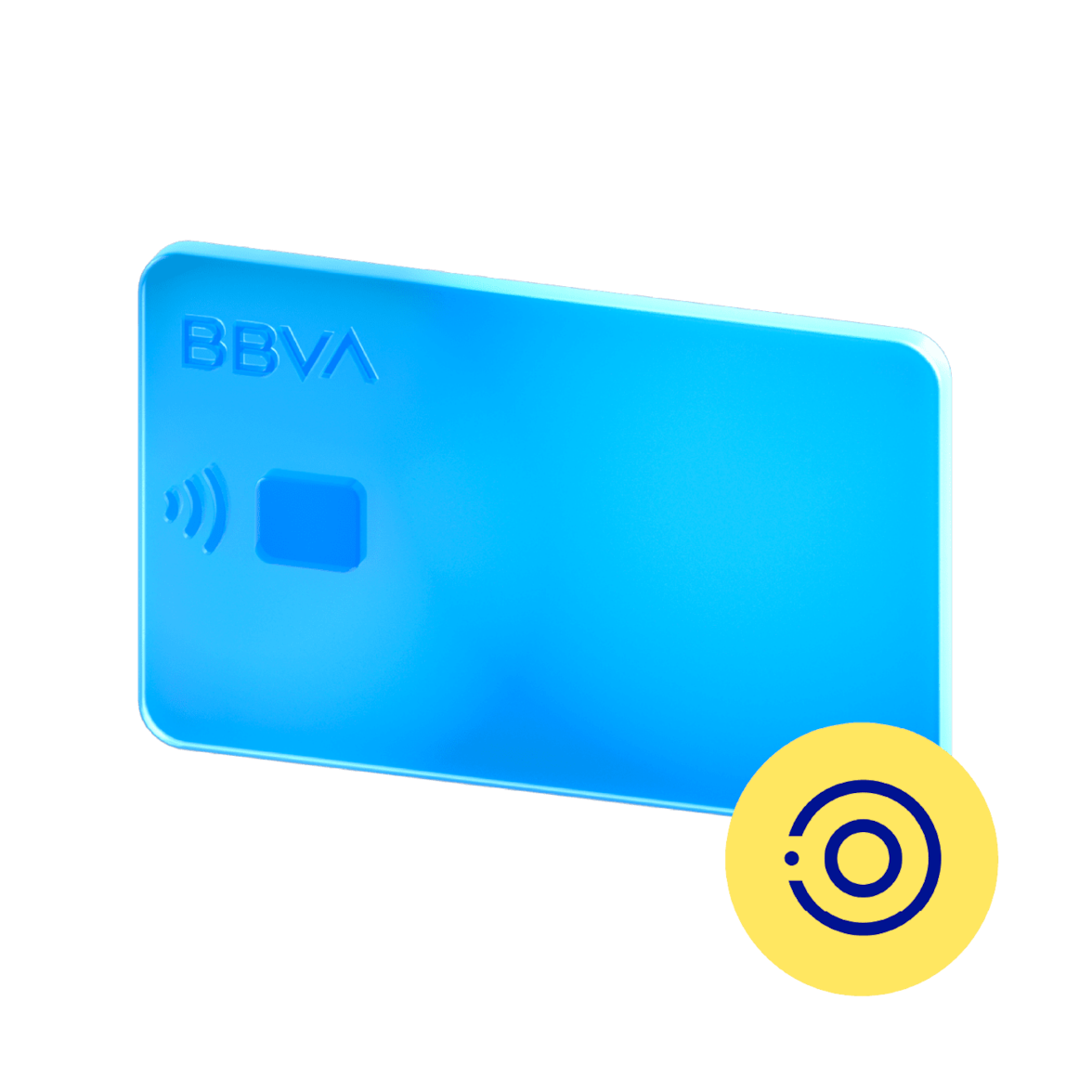 puntero sobre tarjeta de credito o debito