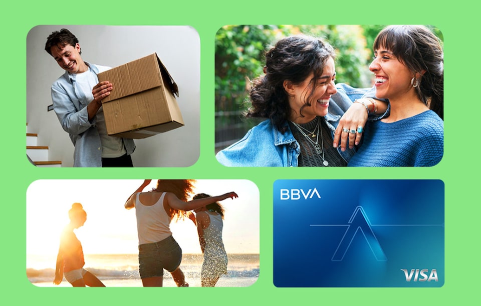 Pareja pagando con TDC BBVA