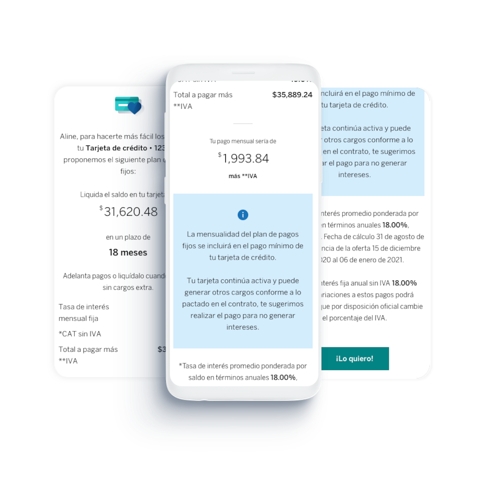 Oferta Plan Pagos Fijos