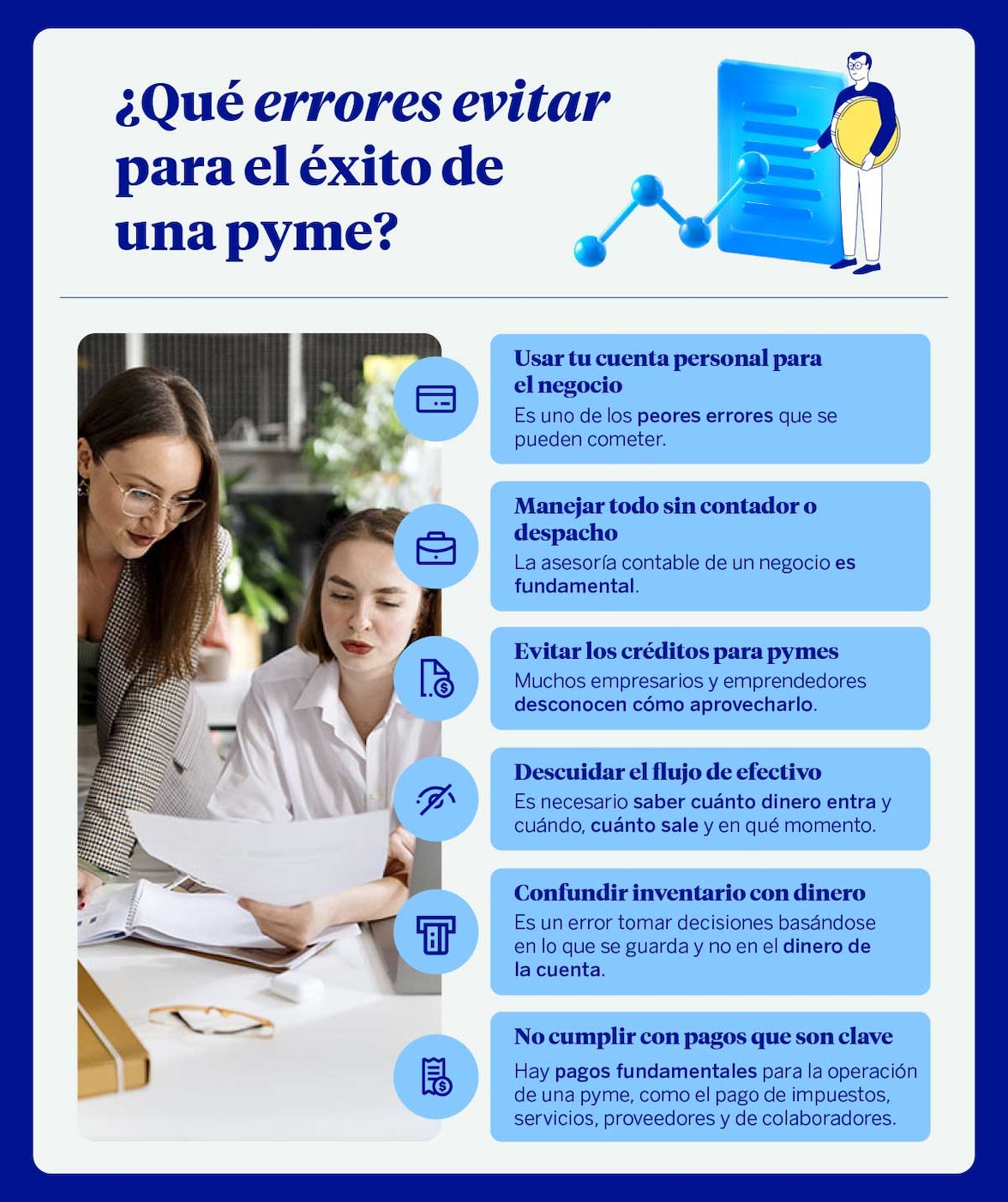 Qué errores evitar para el éxito de una pyme