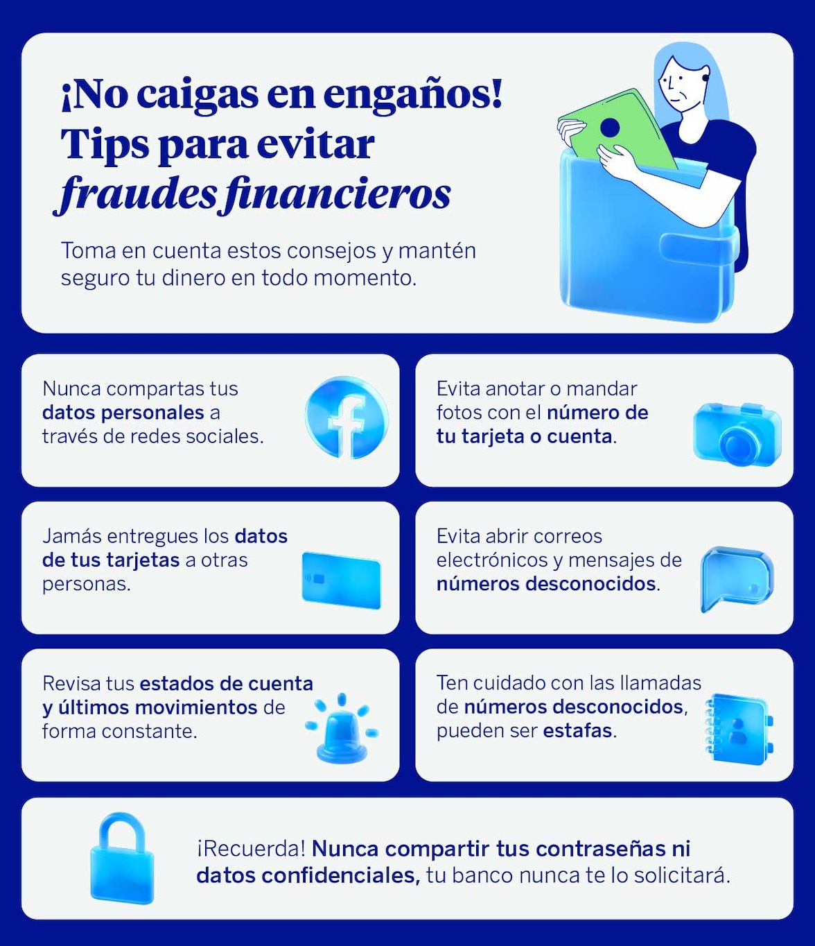 Tips para evitar fraudes financieros