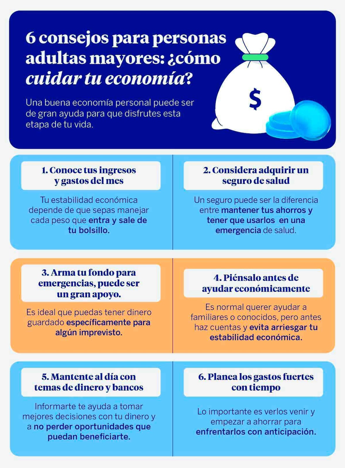 Consejos para personas adultas mayores