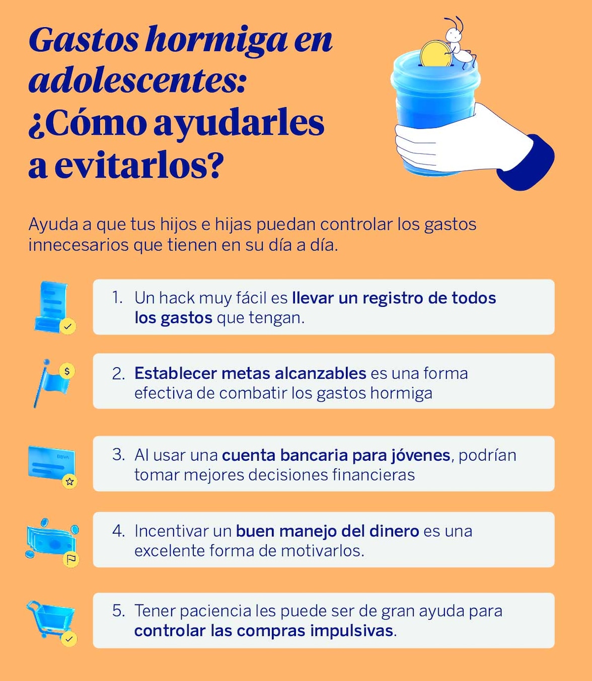 Gastos hormiga en adolescentes