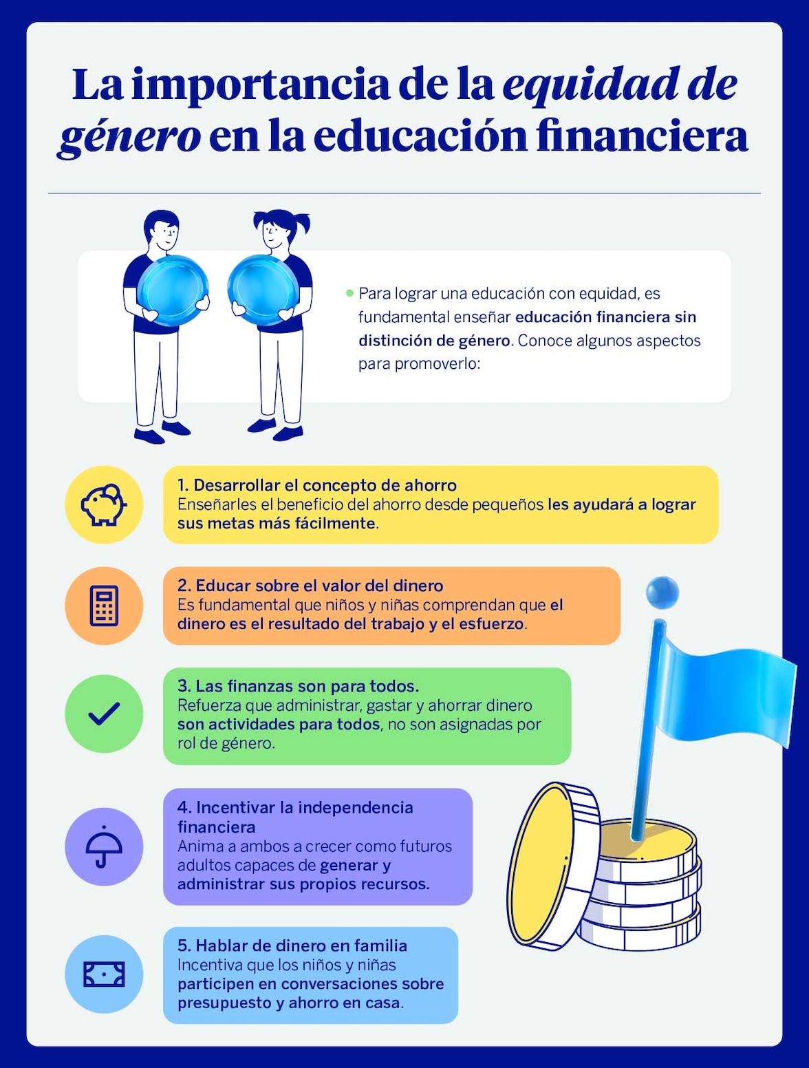 Importancia de la equidad de género en la educación financiera