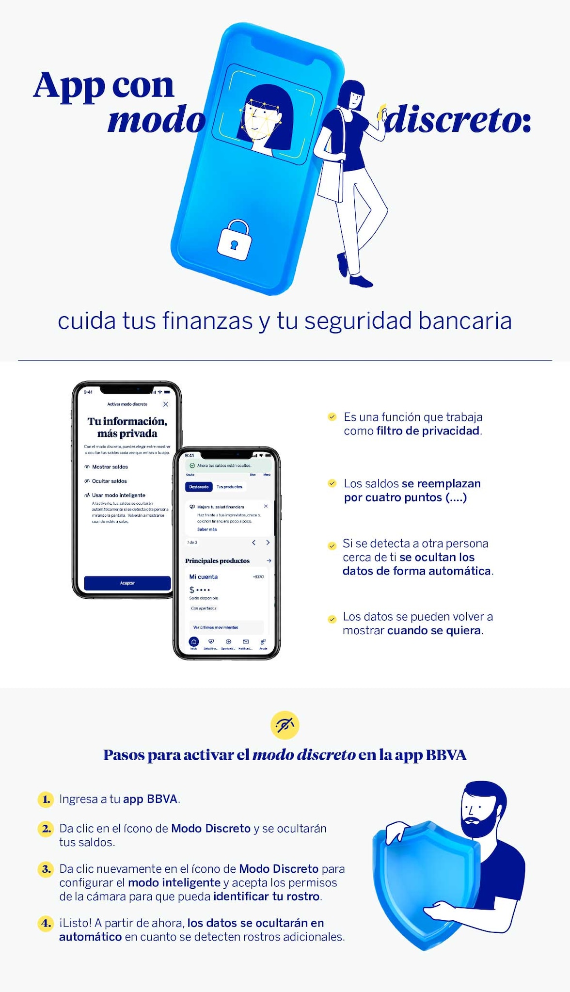 App con modo discreto