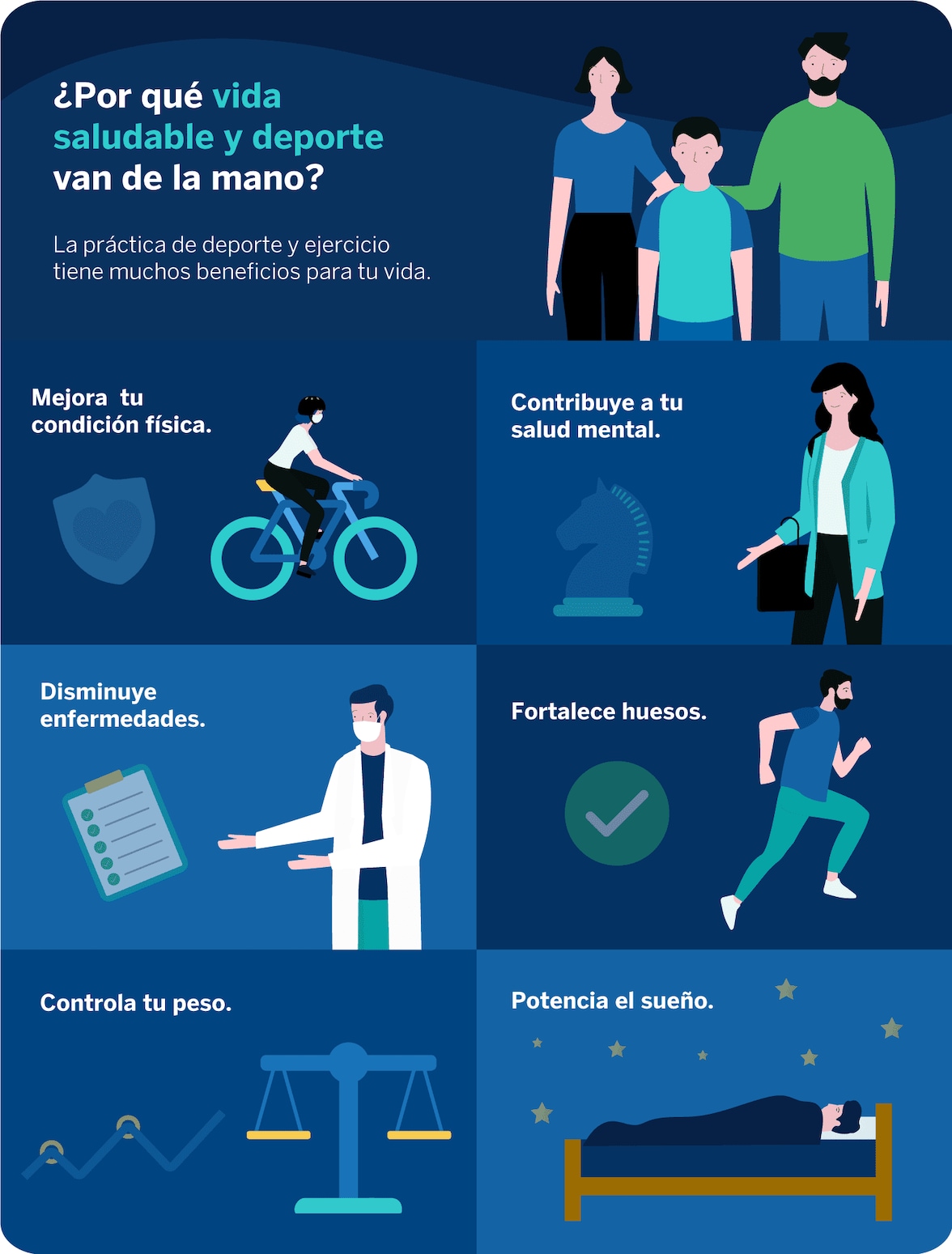 ¿Por qué vida saludable y deporte van de la mano?