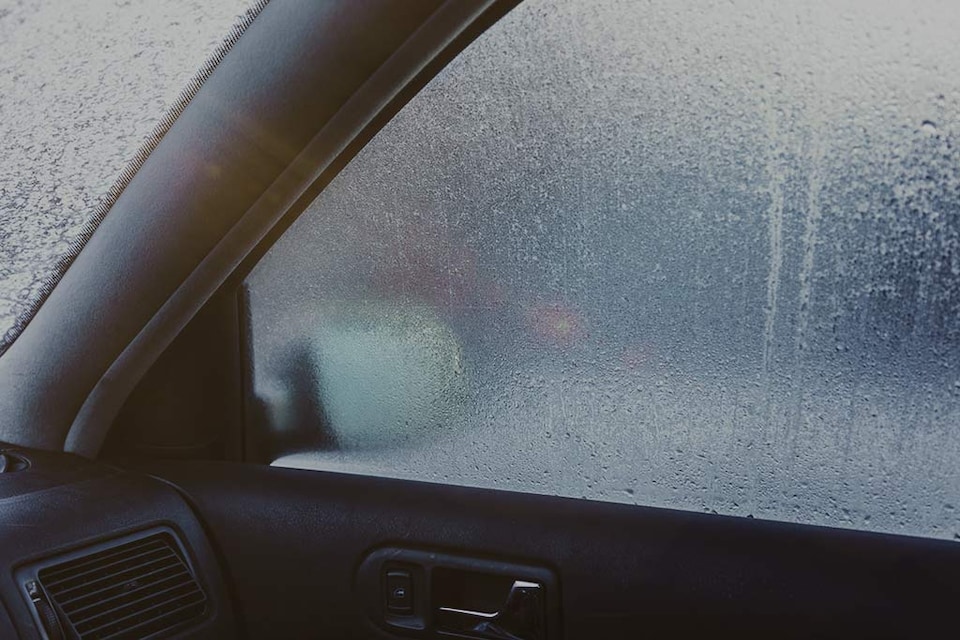 ventana de auto congelada