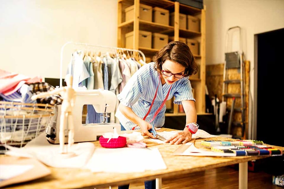 Emprendedora de un negocio de modas