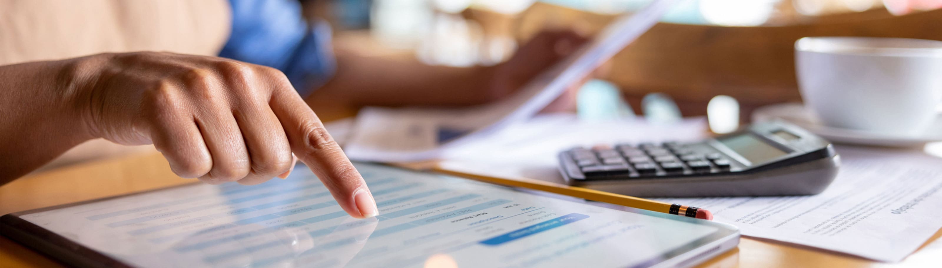 Emprendedora con tablet