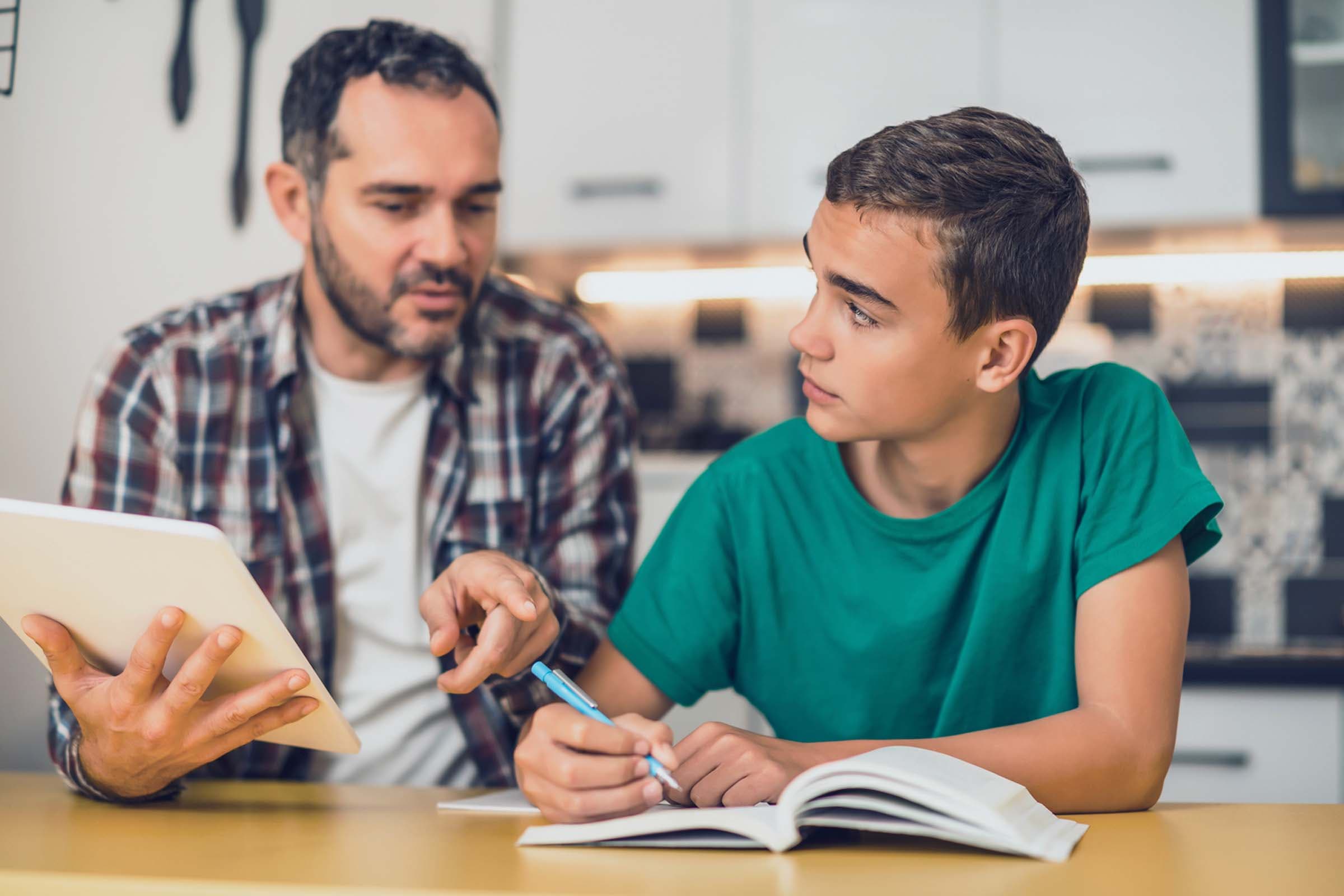 Padre e hijo planea y logra tus metas