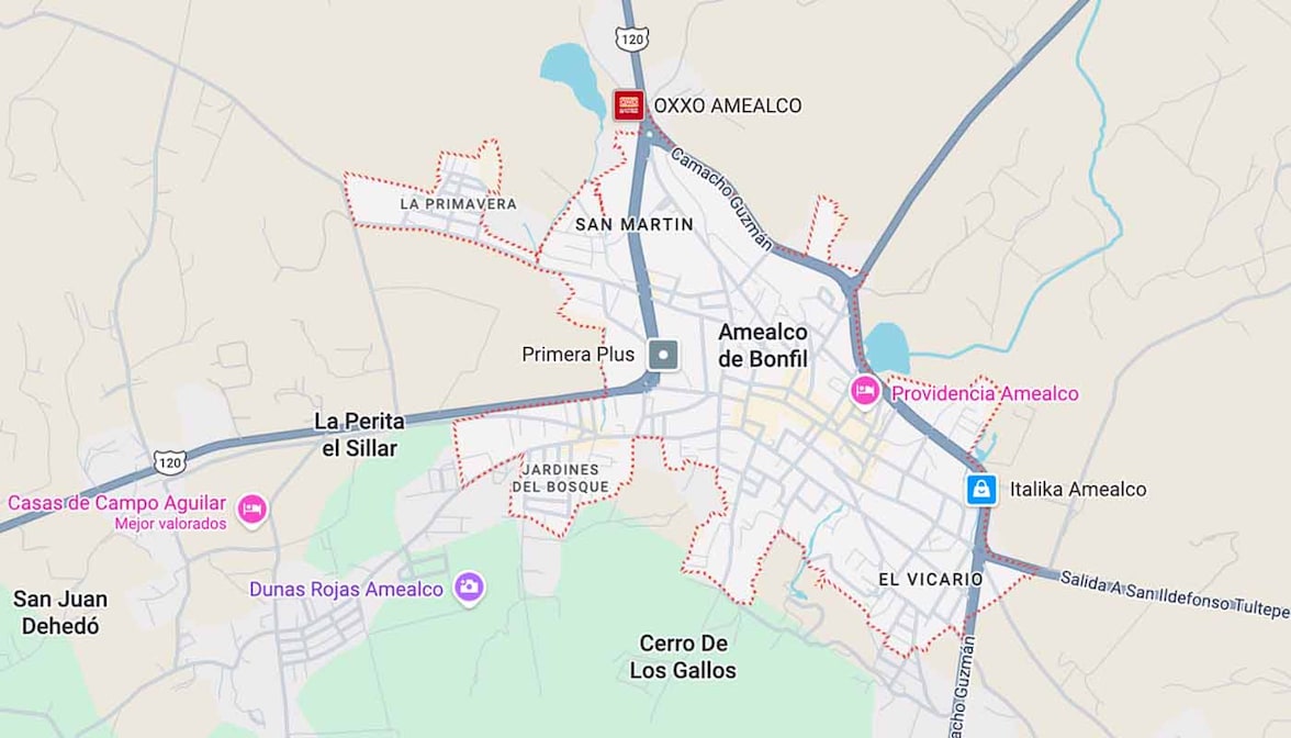 Mapa Amealco