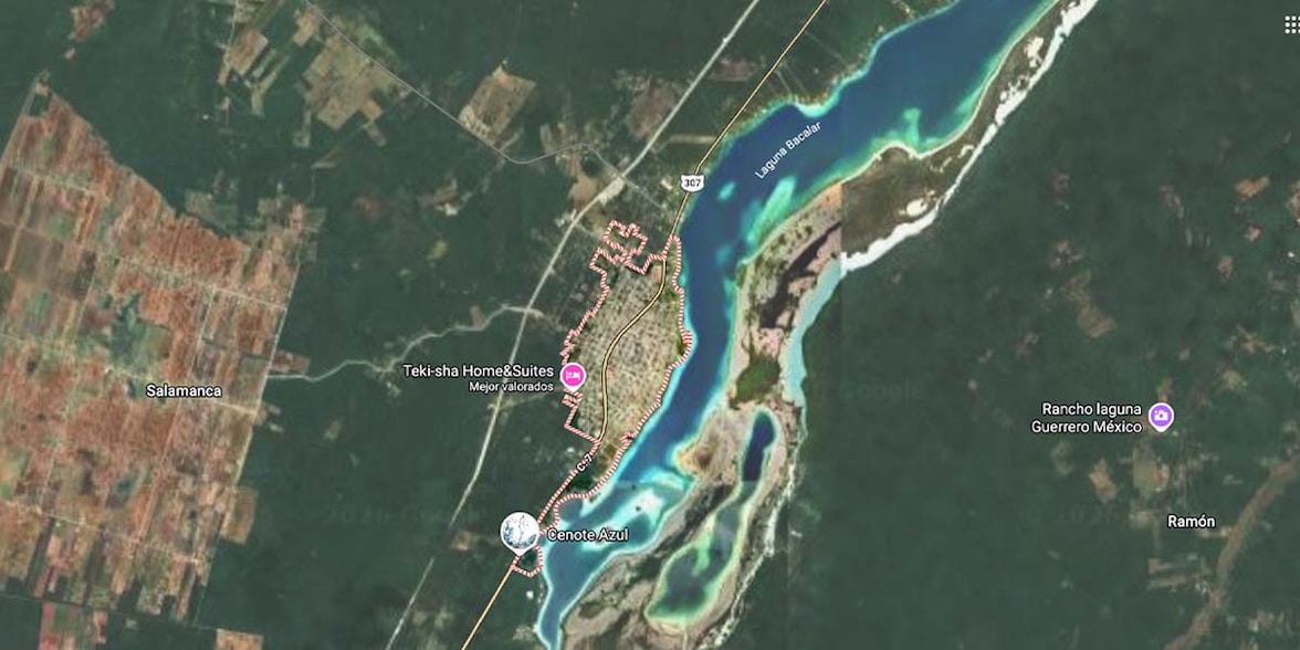 Mapa de Bacalar