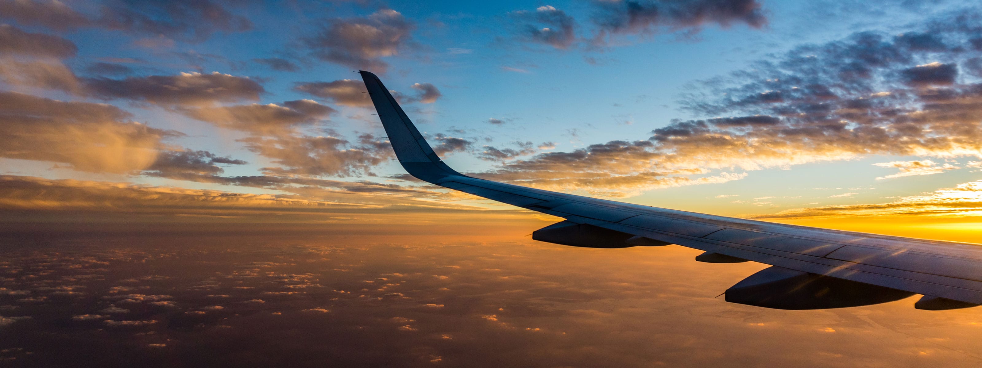 ala de avion, volando