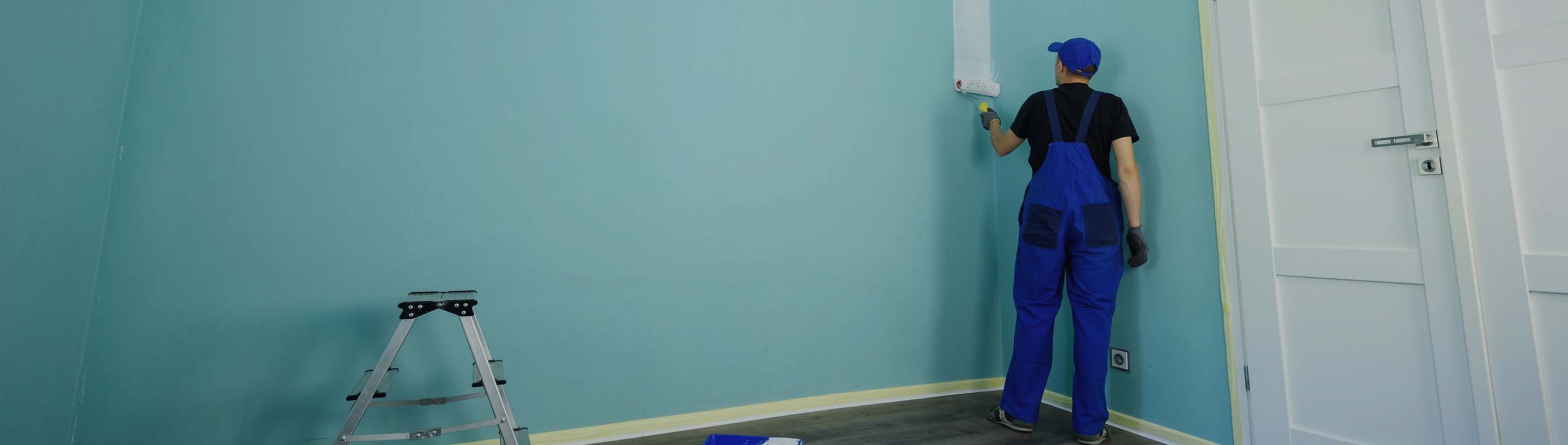 pintando cuarto verde