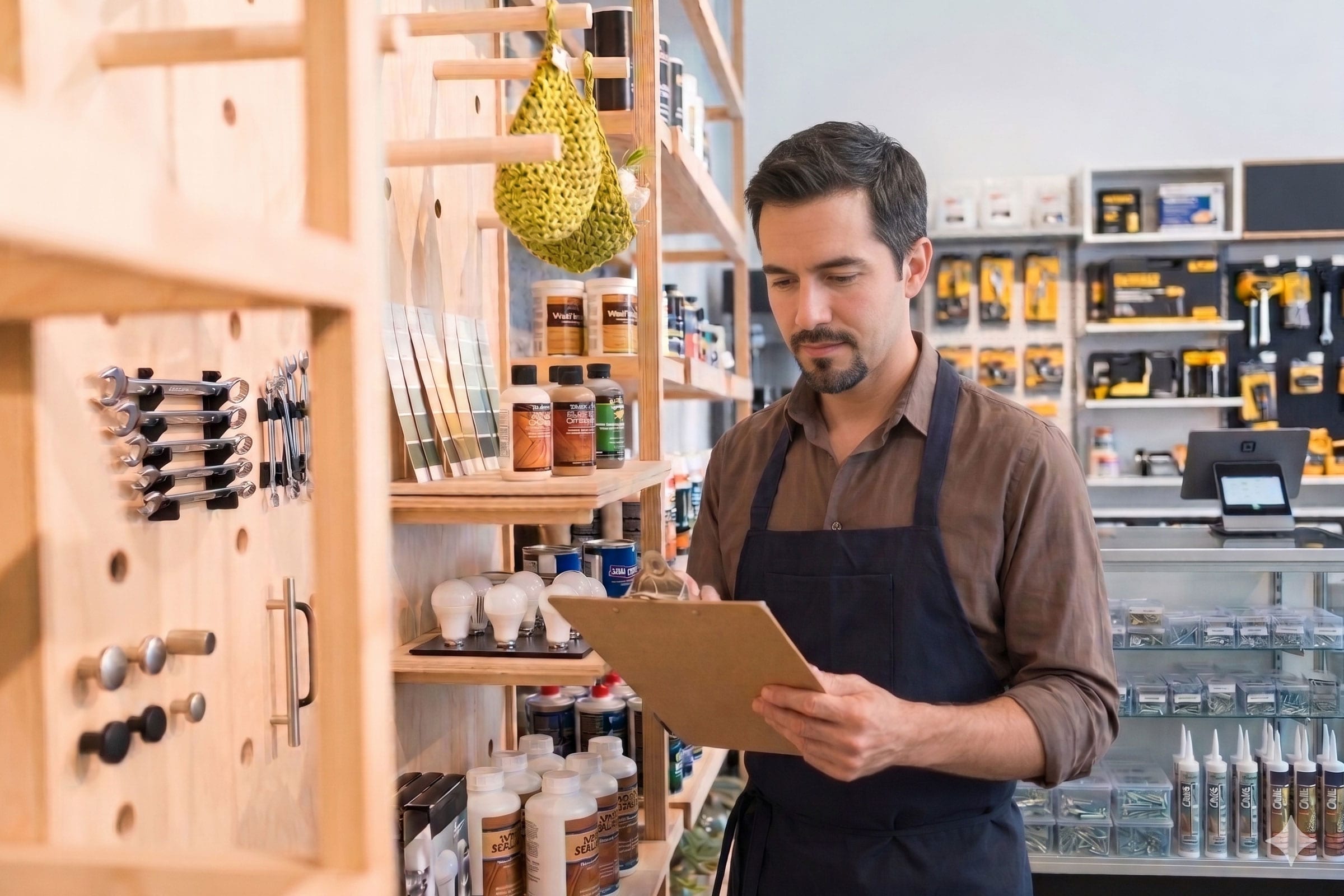 Emprendedor anotando cuentas